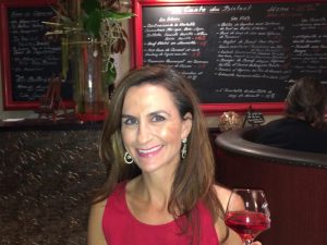 Monique Soltani at L' Ardoise Restaurant Chinon, France